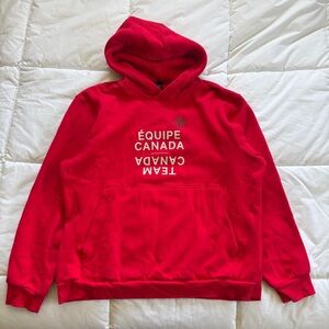 Red Lululemon Team Canada Hoodie Size Large
